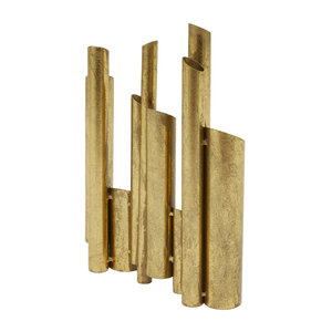Vase de table en métal doré de différentes tailles et formes, parfait pour la décoration intérieure élégante et les accessoires d'intérieur élégants - Product Image 2