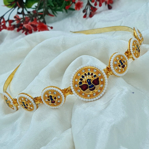 Premium Rajputi bandeau de cheveux bijoux de mode pour les femmes mariée mariage fête Festival concepteur à la main ethnique gros exportateur - Product Image 1