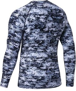 เสื้อแรชเวสต์แขนยาวสำหรับผู้ชาย แห้งเร็ว ป้องกันรังสียูวี UPF50+ เสื้อว่ายน้ำพิมพ์ลาย - Product Image 4