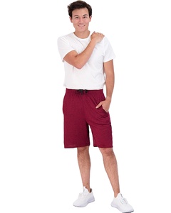 Shorts de survêtement en coton grande taille pour hommes, logo personnalisé d'été, Streetwear, fitness décontracté, athlétique, délavé, respirant, vente en gros - Product Image 1
