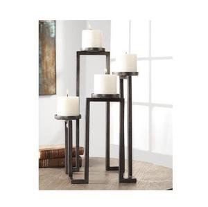 Portavelas artísticos de filigrana metálica hechos a mano para meditación, yoga, spa e iluminación ambiental cálida para el hogar - Product Image 3