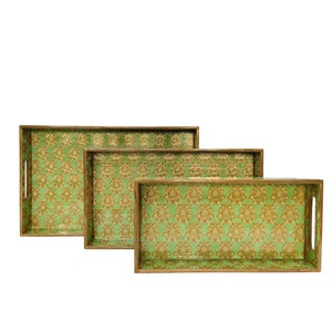 Bandeja de servicio de madera ecológica-Diseños impresos para comedor, aperitivos y decoración del hogar (venta al por mayor a granel) - Product Image 4