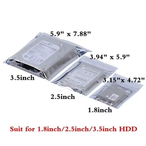 EU stock Anti Static Shielding <b>Bags</b> Silver Gray Resealable ESD <b>Zip</b> Lock <b>Bags</b> for Electronics PCB laptop refurbishment recycling - Product Image 1