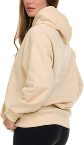 Sweat à capuche polaire de haute qualité pour femmes sweats surdimensionnés Logo personnalisé pull zippé grande taille vêtements de sport Style de mode - Product Image 4