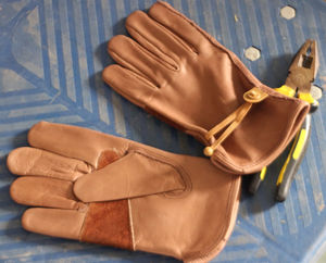 Guantes de Trabajo de Cuero Marrón de Seguridad al por Mayor, Fabricante de Guantes de Trabajo de Cuero Vacuno de Grano Entero - Product Image 6