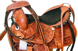 Selle de cheval de haute qualité Western Show, 100% cuir, Style personnalisé, couleur, origine, taille, modèle à bas prix - Product Image 5