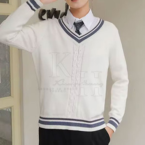 Jersey de punto unisex para uniforme escolar OEM para estudiantes, colores personalizados y logotipo - Product Image 3