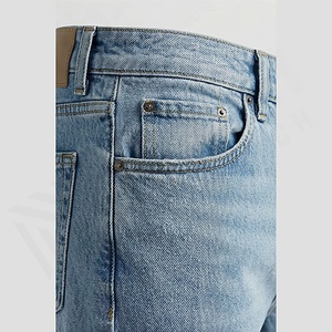 Pantalones Vaqueros Transpirables de Diseño Moderno para Hombre, Estilo Recto, para Invierno, Otoño, Verano y Primavera, Lavados, de Punto, Color Personalizado - Product Image 5