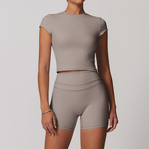 Vente en gros de vêtements de sport pour femmes ensemble de soutien-gorge de sport ensemble de leggings taille haute vêtements d'entraînement ensembles de yoga fitness et de gymnastique pour femmes - Product Image 5