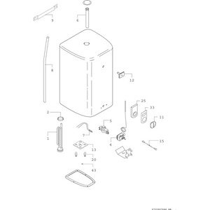 Fournitures pour salle de bain et toilettes Réservoir de stockage Bosch résistant à la pression TR3500T 50L 2kW 610x500x512mm - Product Image 3