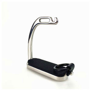 Équipement équestre de qualité supérieure, étriers de course de chevaux de style anglais confortables, en aluminium, réutilisables, étriers d'équitation - Product Image 4