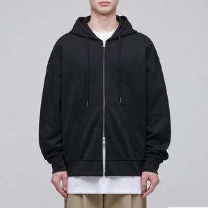 Sweat à capuche en molleton léger en coton, décontracté, streetwear, tenue de sport, avec capuche réglable, poches avant, logo - Product Image 1