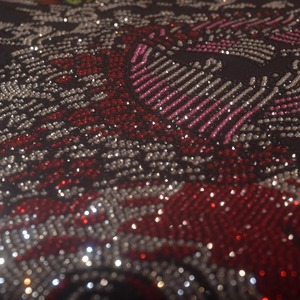 Mariposa Rhinestone gráfico bloque chica Crop Top American Party Club Streetwear mujer camiseta - Product Image 5