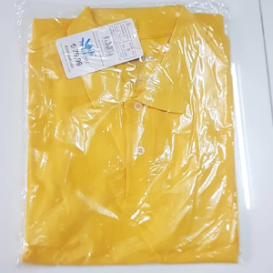 Algodón cómodo y elegante para hombres para camisetas de polo Ropa casual Combo Rojo sólido Amarillo sólido Rayas Azul Diseño en blanco - Product Image 1