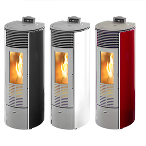 Pellet de madera de hierro fundido de alta calidad y calentador de quema de pellets de paja estufa de calefacción doméstica alimentada por leña a la venta - Product Image 4