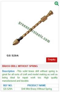 Taladro de latón GS 529A sin resorte Herramientas de joyería de acero inoxidable para grabar Nueva condición 220V - Product Image 2