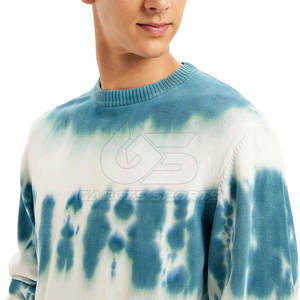 Sudadera con tinte de corbata para hombre, elegante jersey de tono degradado con tela de algodón suave para Otoño y uso diario informal - Product Image 3