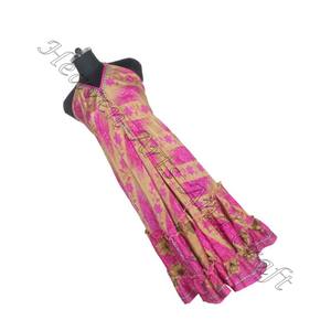 SD005 2025 dernier Style Vintage indien pakistanais Sari/Shari Hippy Boho coton vêtements soie pour la fête - Product Image 5