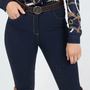 กางเกงขี่ม้าของผู้หญิงผ้ายีนส์แบบเต็มตัวจับที่นั่งแบบสปอร์ต - Product Image 5