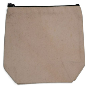 Vente en gros de magnifiques trousses à fermeture éclair, logo personnalisé imprimé, trousse de maquillage en coton, sacs de rangement réutilisables, sacs cadeaux pour un usage quotidien avec un MOQ faible - Product Image 4