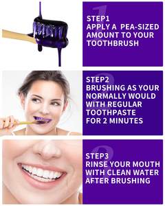 Kit Profesional de Blanqueamiento Dental V34, Corrector de Color Morado, Sistema de Espuma Líquida en Polvo, Blanqueamiento Rápido, Fórmula Segura para el Esmalte - Product Image 2