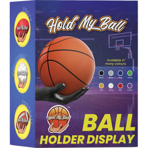 Support mural pour ballon AFL, noir, à une seule main, pour un accès pratique aux équipements sportifs - Product Image 2