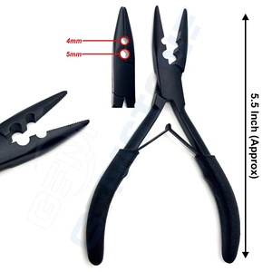 Kit d'outils professionnels pour extensions de cheveux en acier inoxydable GEMSTONE ENTERPRISES, avec pinces à micro-perles à 2 trous et pince à cheveux - Product Image 5