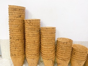 Ollas de fibra de coco natural orgánica de alta calidad estilo hecho a mano - Product Image 6