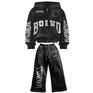 Survêtement Slim Fit sur mesure de haute qualité Design uni multicolore 100% coton grande taille pour la saison d'hiver survêtement en gros - Product Image 3