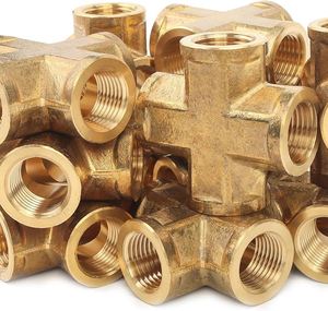 Raccord en laiton à 4 voies, connecteur en croix, filetage NPT, équipement de plomberie durable, eau, huile, gaz en gros - Product Image 6