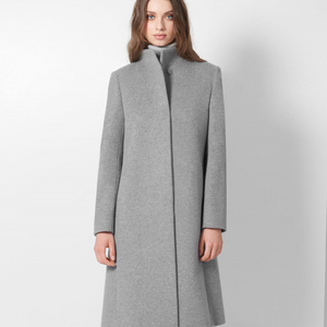 Manteau long vintage pour femme avec ceinture |   Vêtements d'extérieur en marque privée OEM/ODM - Product Image 3