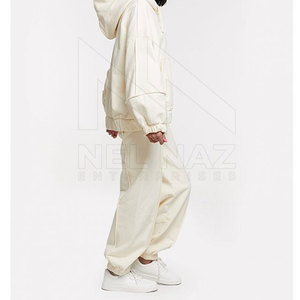 ชุดออกกำลังกายสำหรับผู้หญิงชุดวอร์ม2ชิ้นแบบสวมศีรษะชุดออกกำลังกายแบบสวมโลโก้ได้ตามต้องการ2023 - Product Image 2