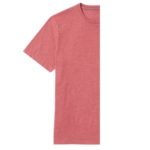 เสื้อยืดลำลองผู้ชายไซส์ใหญ่ สีชมพู คุณภาพสูง ปรับแต่งโลโก้ได้ น้ำหนัก 220 กรัม ผ้าฝ้ายออร์แกนิค 100% ระบายอากาศได้ดี ปักลาย - Product Image 2