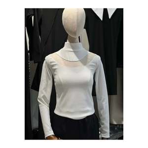 Blusa de Tela Otomana con Detalles de Tul - Product Image 3