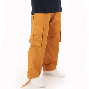 Pantalon Cargo décontracté pour hommes de haute qualité léger Durable haut exigé anti-bactérien respirant coton ciré matériel lavé - Product Image 5