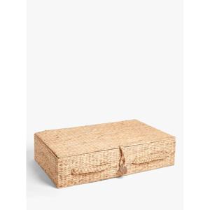 Cesta de Almacenamiento Rectangular Bajo Cama John Lewis, Elegante, de Jacinto de Agua y Marco Metálico, 45x75x18cm, Solución de Almacenamiento Práctica - Product Image 3