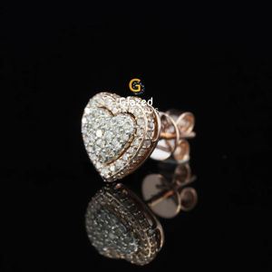 Boucles d'oreilles rondes en argent sterling s925 avec diamants de Moissanite taillés en brillant avec clarté vvs pour femmes - Product Image 5