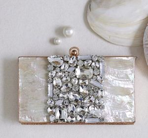 กระเป๋าคลัทช์เรซินแบบหรูหราประดับด้วยพลอยเทียมกระเป๋าถือแฟชั่นฤดูร้อนเป็นมิตรกับสิ่งแวดล้อม - Product Image 6