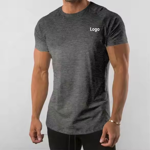 OEM séchage rapide surdimensionné Muscle Fitness hommes Gym t-shirts haute qualité été hommes en relief t-shirts avec logo et design personnalisés - Product Image 5