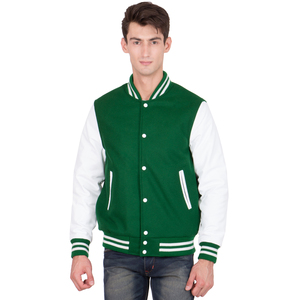 Chaquetas de parche de chenilla bordadas personalizadas de alta calidad para hombres College Varsity Letterman chaqueta de invierno al por mayor - Product Image 1