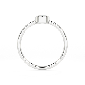 Anillo minimalista de diseñador de Plata de Ley 925, ajuste de bisel de piedra lunar arcoíris Natural, joyería fina hecha a mano para mujer apilable - Product Image 2