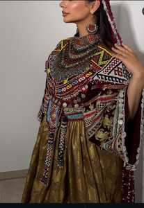 Precio al por mayor 2025 último Afghani Vintage modesto vestido de fiesta bordado hecho a mano encaje cremallera borla decoración para adultos - Product Image 4