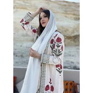 Indio Floral Kantha Robe Mujer Chaqueta larga Algodón Kantha Robe Indio Chaqueta acolchada Bata Ropa de playa Vestido - Product Image 1