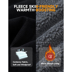 Veste coupe-vent d'hiver de haute qualité pour hommes pour hommes haut Streetwear conception personnalisée tissu tricoté de haute qualité teint en lumière - Product Image 6