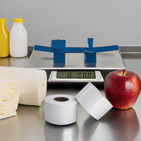 Rouleau d'étiquettes thermiques continues sans support de 40 mm pour supermarché, adhésif thermique direct, sans doublure