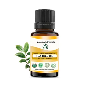 Offre d'huile essentielle d'arbre à thé naturel 100% pour les soins de la peau Huile d'arbre à thé au prix de gros de l'Inde