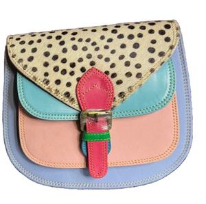 Sac à main pour femme en cuir véritable écologique Style bohème avec fermeture éclair et doublure en polyester Automne/Hiver Voyage quotidien - Product Image 3