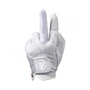 Proporcionar servicio de fotografía de diseño gratuito PU Palm Spandex Back Golf Accesorios Guante Gran agarre Mano izquierda Guantes de golf - Product Image 5