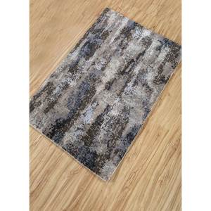 Tapis Uvenuti noué à la main en laine et soie de bambou, motif abstrait rectangulaire ivoire pour la maison et la chambre, viscose, fait main, modèle n° 7039 - Product Image 2