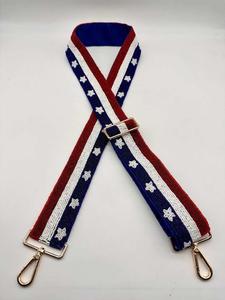 Sacs de sport de luxe faits à la main en gros avec sangle perlée, couleurs d'équipe sportive personnalisées, ceintures métalliques - Product Image 5